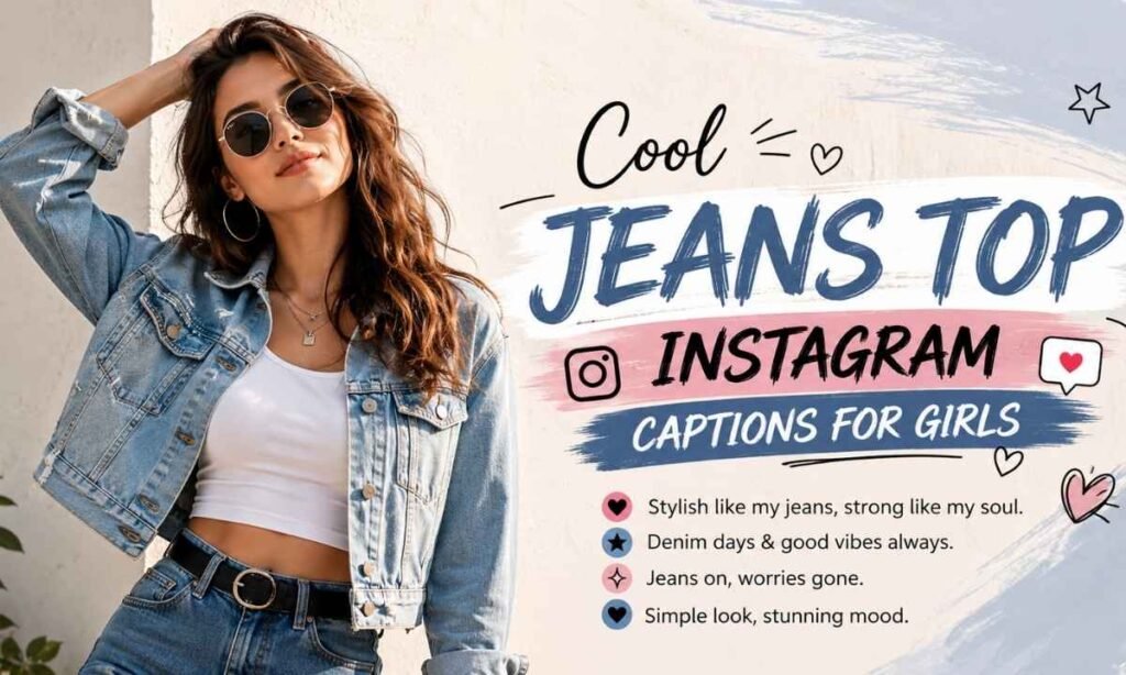 Cool Jeans Top Instagram Captions For Girls
