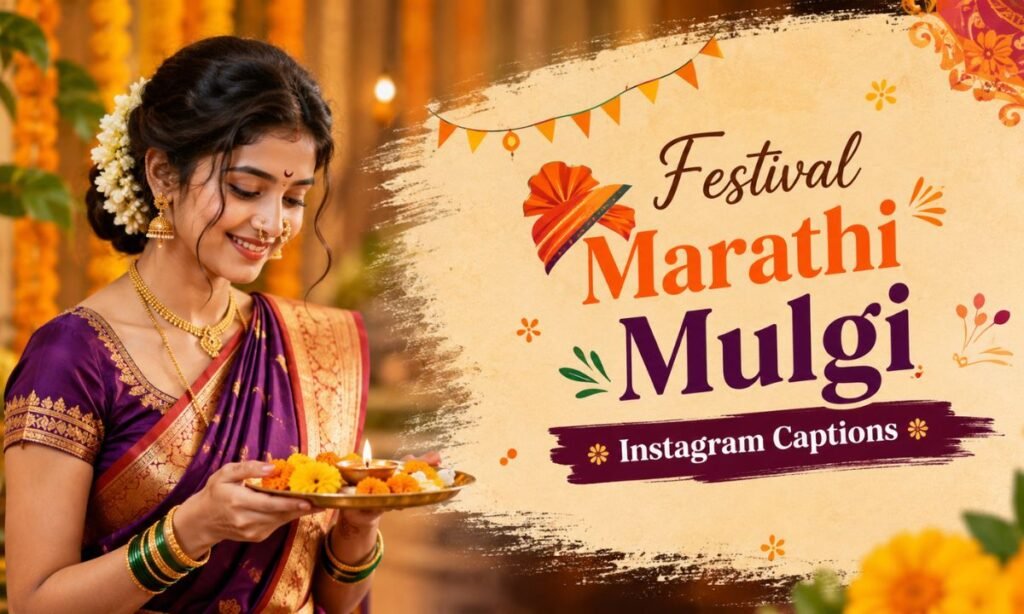 Festival Marathi Mulgi Instagram Captions