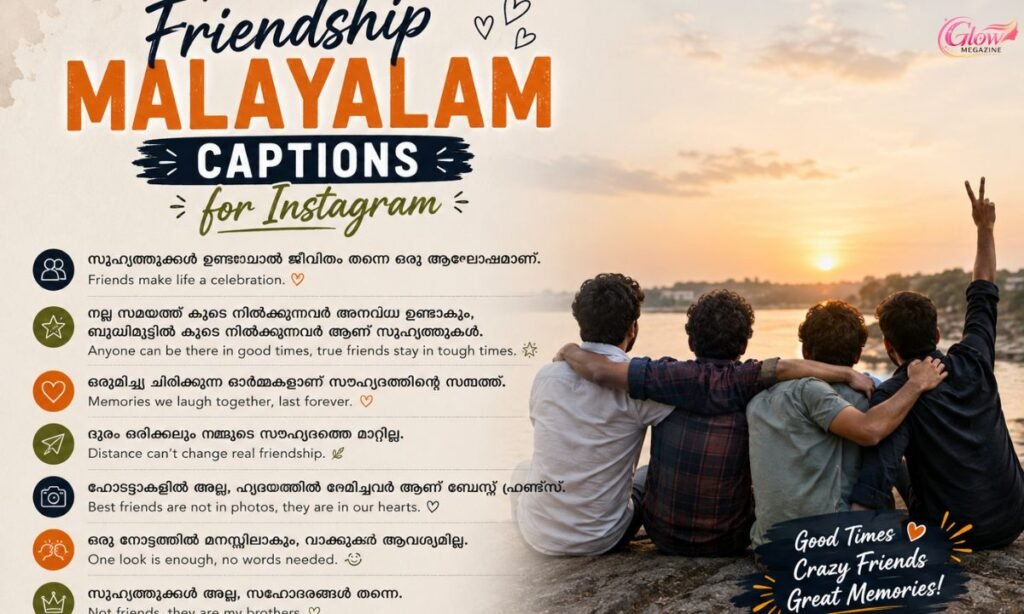 Friendship Malayalam Captions for Instagram
