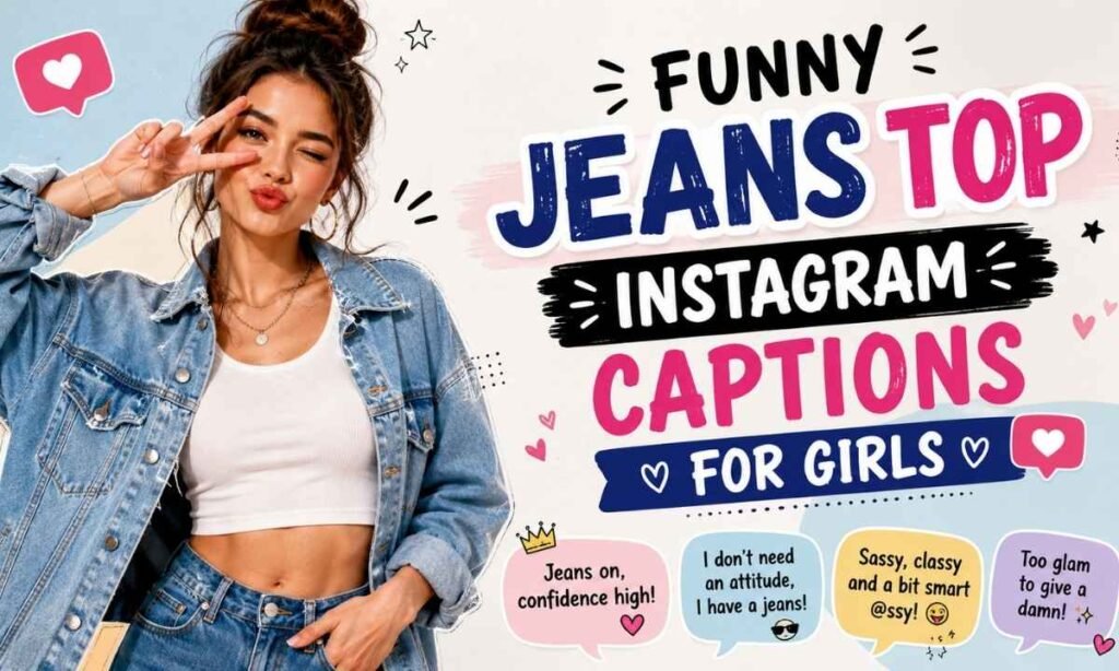 Funny Jeans Top Instagram Captions For Girls