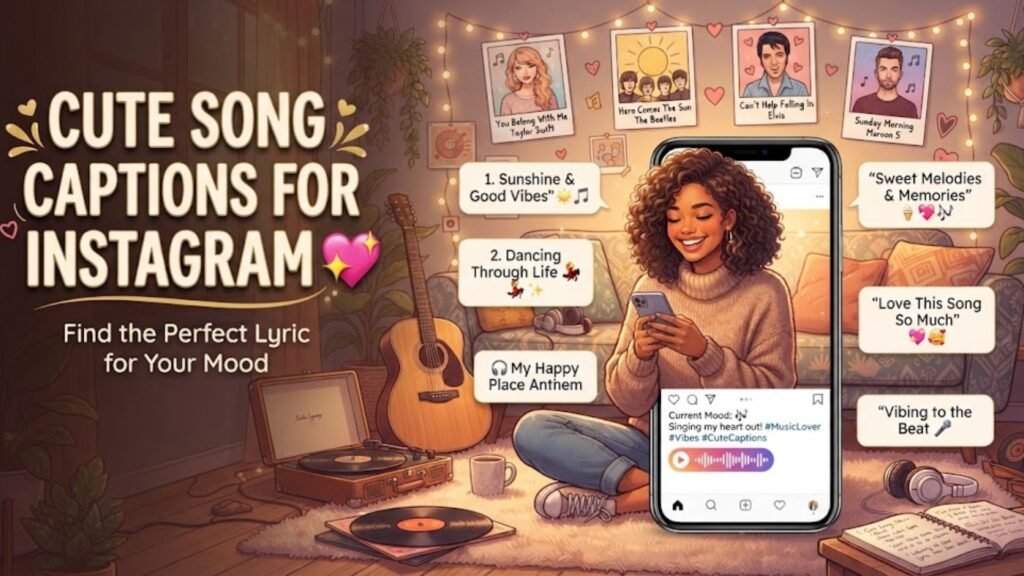 Cute Song Captions for Instagram 💖