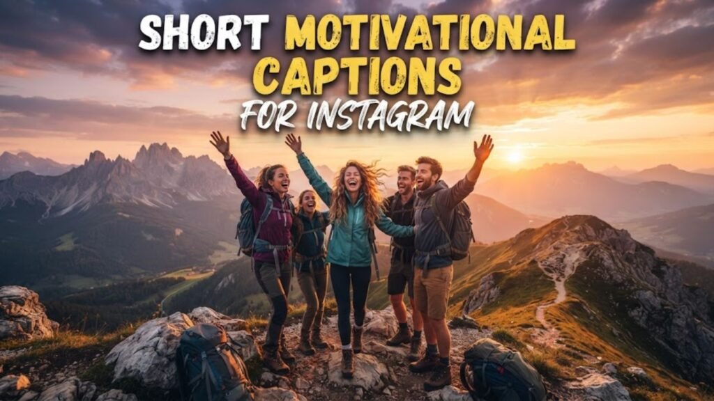 Short Motivational Captions for Instagram