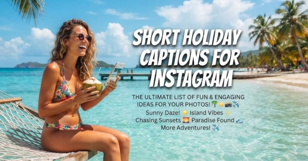 🌴 Short Holiday Captions for Instagram