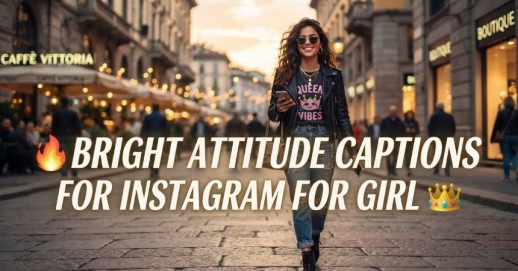 🔥 Brilliant Attitude Captions for Instagram for Girl