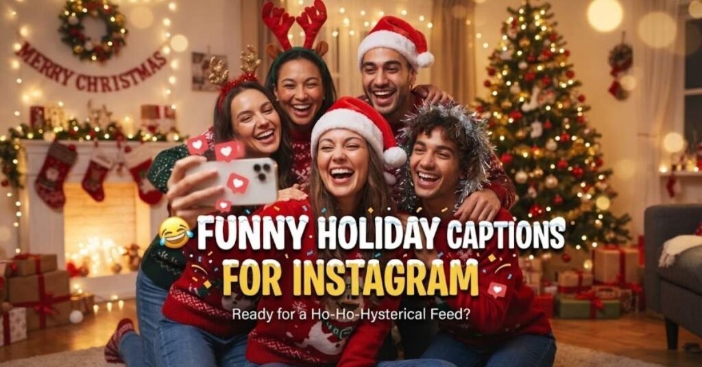 😂 Funny Holiday Captions for Instagram