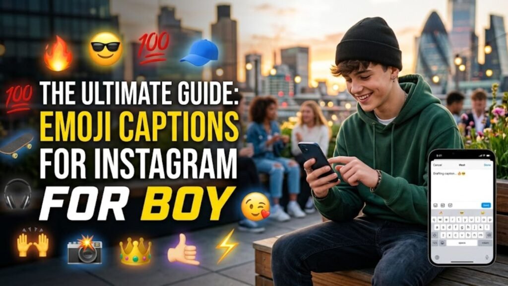 emoji captions for instagram for boy