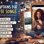 short captions for favourite song
